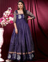 Blue Designer Party Wear Pure Silk Readymade Gown