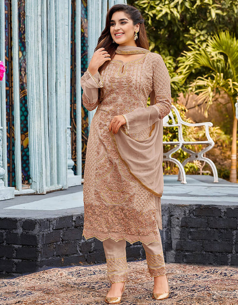 Chiku Heavy Fox Georgette Pant Suit