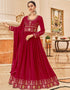 Pink Heavy Fox Georgette Anarkali Salwar Suit