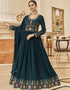 Navy Blue Heavy Fox Georgette Anarkali Salwar Suit