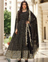 Black Real Georgette Anarkali Suit