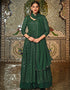 Green Real Georgette Lehenga Suit