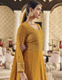 Mustard Fox Georgette Lehenga Salwar Suit Closure View