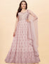 Baby Pink Heavy Fox Georgette Anarkali Salwar Suit