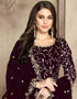Purple Fox Georgette Anarkali Salwar Suit Closure View
