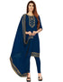 Blue Georgette Lengies Salwar Suit