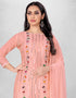 Pink Chanderi Chudidar Suit Salwar Kameez