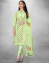 Lime Green Pure Modal Chudidar Suit