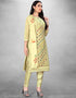 Golden Pure Modal Chudidar Suit Closure View