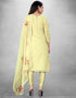 Golden Pure Modal Chudidar Suit Back View
