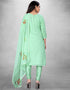 Light Green Pure Modal Chudidar Suit Back View