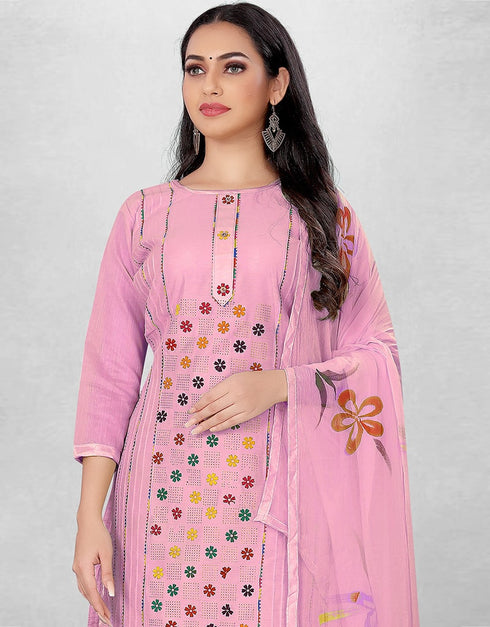 Purple Pure Modal Chudidar Suit Salwar Kameez