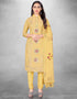 Light Mustard Pure Modal Chudidar Suit
