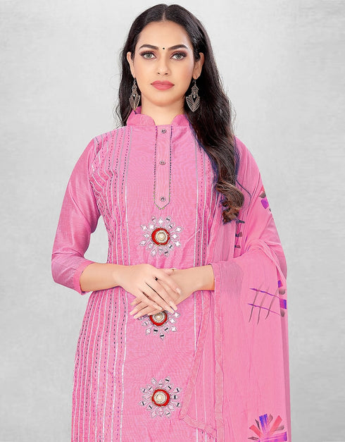 Light Pink Pure Modal Chudidar Suit Salwar Kameez