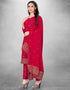 Cherry Red Georgette Chudidar Suit