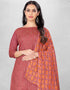 Dusty Pink Chanderi Chudidar Suit Salwar Kameez