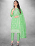 Light Green Chanderi Chudidar Suit