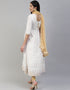 White Cotton Lenggies Suit Back View