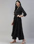Black Cotton Palazzo Suit Closure View