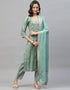 Green Viscose Pant Suit