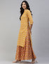 Yellow Cotton Lehenga Suit Closure View