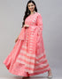 Pink Cotton Lehenga Suit
