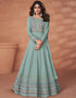 Sky Blue Fox Georgette Anarkali Salwar Suit