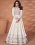 White Fox Georgette Anarkali Salwar Suit