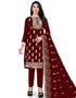 Maroon Organza Pant Salwar Suit