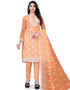 Orange Organza Pant Salwar Suit