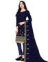Navy Blue Georgette Pant Salwar Suit Closure View