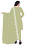 Light Green Georgette Pant Salwar Suit Back View