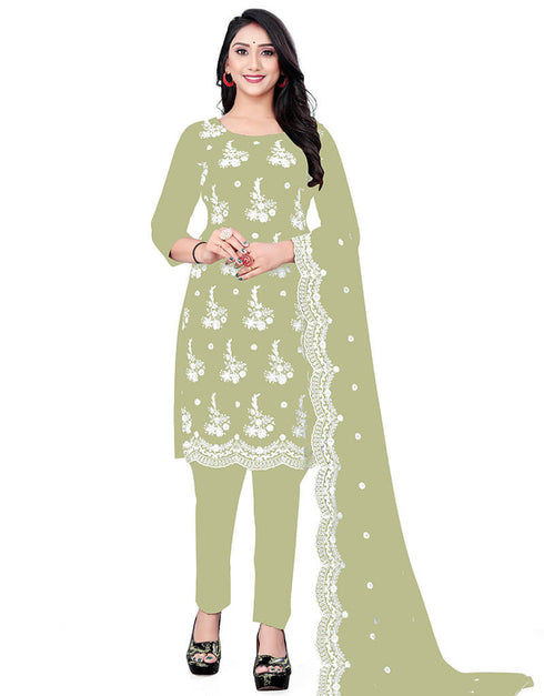 Light Green Georgette Pant Salwar Suit
