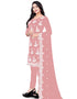 Pink Georgette Pant Salwar Suit Closure View
