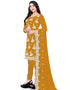 Yellow Georgette Pant Salwar Suit Closure View