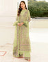 Light Green Palazzo style Suit Butterfly Net Salwar Kameez in Sequins Embroidery & Lace Work