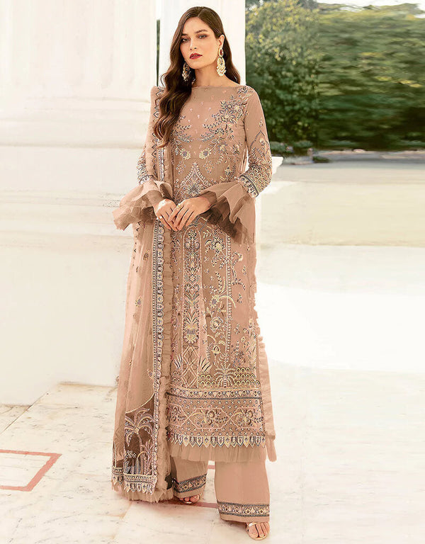 Coco Palazzo style Suit Butterfly Net Salwar Kameez in Sequins Embroidery & Lace Work