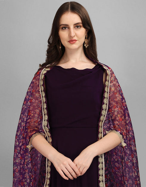 Black Latest Designer Party Wear Georgette Gown Salwar Kameez