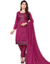 Rust Chanderi Cotton Pant Salwar Suit