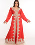 Modern Off White Georgette Hand Zari Embroidery Kaftan