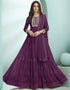 Purple Fox Georgette Anarkali Salwar Suit