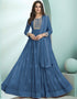 Blue Fox Georgette Anarkali Salwar Suit