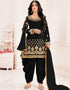 Black Fox Georgette Patiyala Salwar Suit