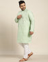 Beryl Green Kurta Silk Blend Pant Closure View