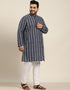Baltic Sea Kurta Silk Blend Pant Closure View