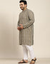Dirt Brown Kurta Silk Blend Pant Closure View