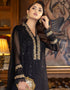 Black Fox Georgette Pant Salwar Suit Closure View