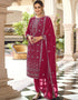 Pink Fox Georgette Pant Salwar Suit