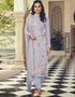 Light Purple Fox Georgette Pant Salwar Suit