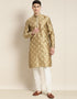 Gold Kurta Jacquard Silk Pant
